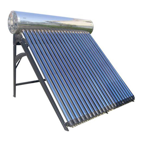 Ķīnas zemo cenu izmaksas Saules enerģijas sistēmas projekts Mainfold vakuuma caurules ar dažāda veida rezerves daļām Kronšteins Ūdens tvertnes ūdens sildītājs