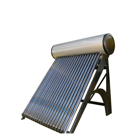 Zila titāna pārklājuma plakanā paneļa saules kolektora saules ūdens sildītājs