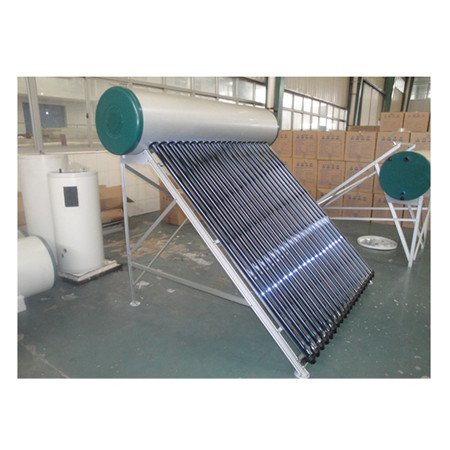 100L, 150L, 200L, 250L, 300L vakuuma cauruļu siltuma cauruļu saules siltuma sistēmas ūdens sildītājs ar SUS304304-2b iekšējo tvertni (standarta)